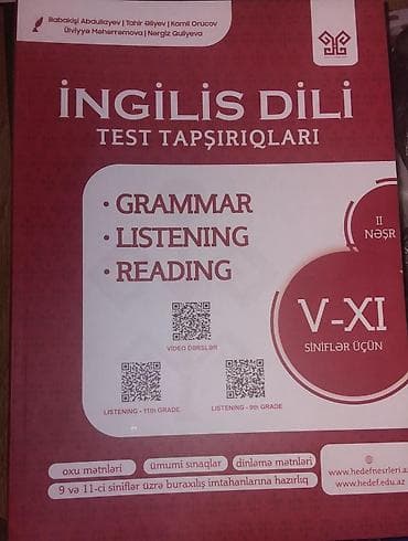 Məhsul: “İngilis Dili – Test Tapşırıqları” (II nəşr) Təsvir: - V–XI lalafo.az -da Məhsul: “İngilis Dili – Test Tapşırıqları” (II nəşr) Təsvir: - V–XI