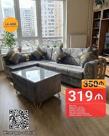 rr mebel fabriki: Künc divan, Açılan — 1