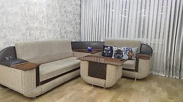 yumuru masa: Künc divan, Qonaq otağı üçün, Açılan — 3