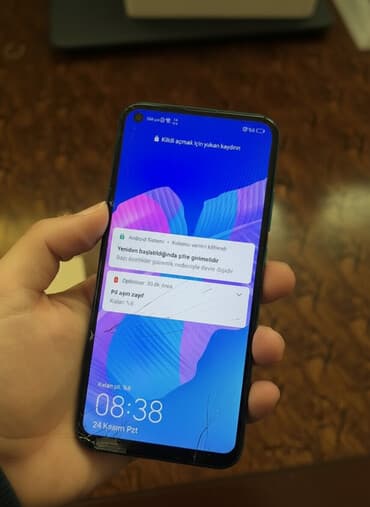 Huawei P40 lite E, 64 GB, rəng - Göy, Barmaq izi