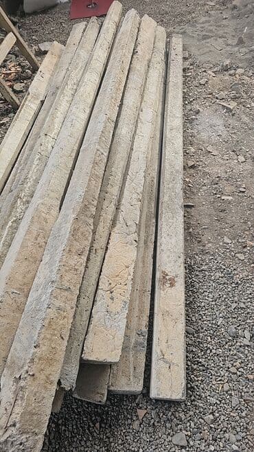 Taxta-şalban: Beton bordür daşları / zolaqları - Material: monolit beton - Forma — 1