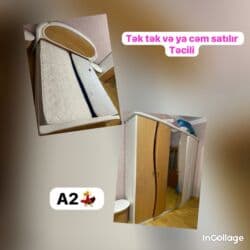 Masalar və oturacaqlar: AYNUR 2 💃 🗄️Dolab 155 azn 🛌Yataq 155azn 💶Cəmi 300 azn 🏘️Ünvan — 1