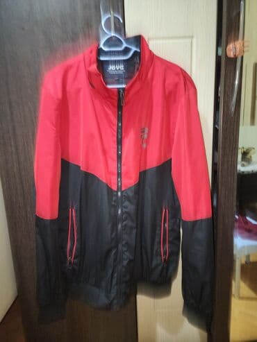 демисезонные кожаные мужские куртки: Мужская куртка, Ветровка, Весенняя, XL — 1