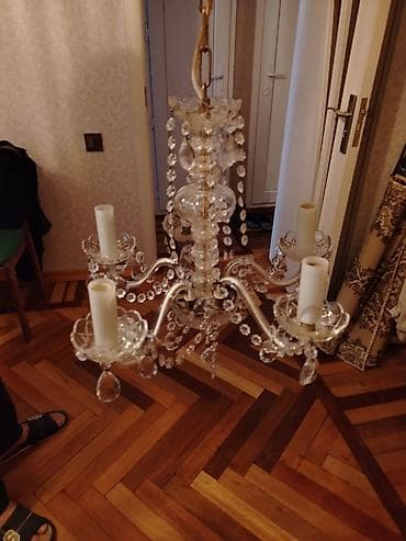 Çılçıraq, 5 lampa, Şüşə