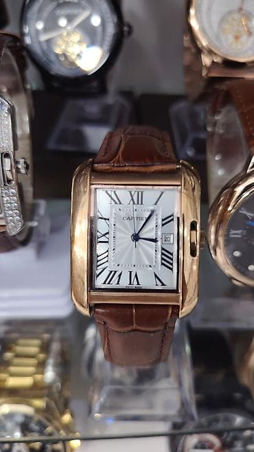 Cartier Tank Divan tərzində klassik kişi qol saatı - Korpus — 2