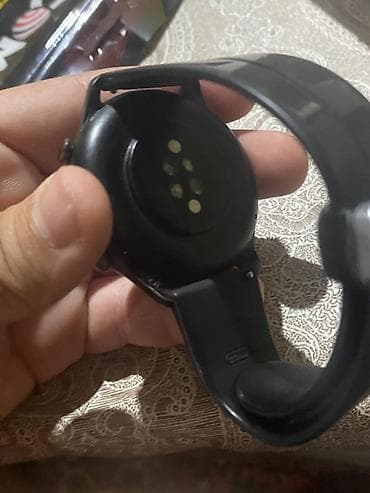 saat iphone: İşlənmiş, Smart saat, Amazfit, Suya davamlı, rəng - Qara — 4