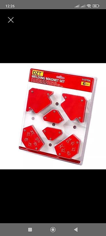 alet desti: DZT Welding Magnet Set – 6 parça Metal detalların qaynaq zamanı sabit — 1