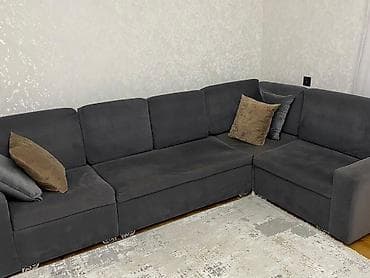 Divanlar: Künc divan, İşlənmiş, Bazalı, Parça, Çatdırılma yoxdur — 2