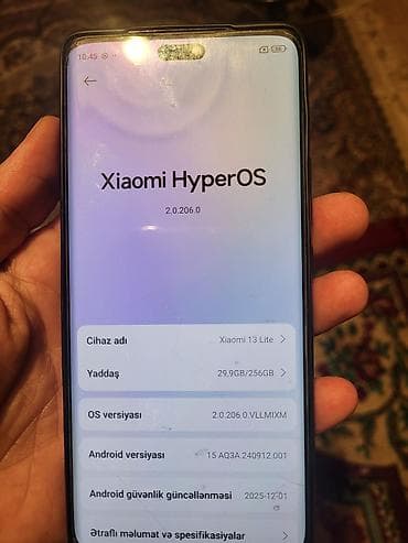 islemis telfon: Xiaomi 13 Lite, 256 GB, rəng - Qara — 7