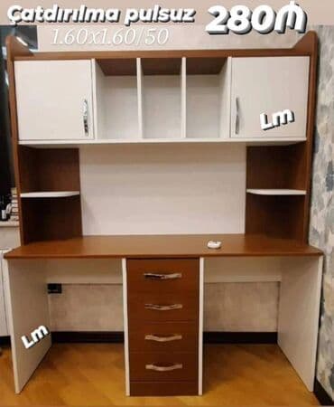 детская парта со стульчиком: Yazı masası / iş masası EMDİRİMLƏ Qiymət : 280₼ ➡️ Məhsul yeni və — 2