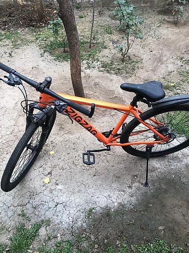 ZIGZAG dağ/şosse hibrid tipli velosiped - Rəng: narıncı çərçivə, qara