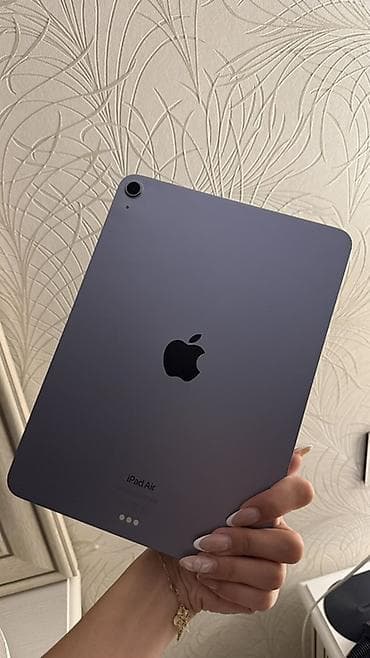 iphone adapter usb: Apple iPad Air (5-ci nəsil) 64gb – bənövşəyi rəng Tam ideal vəziyyətdə — 3
