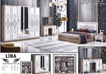 tumba mebel: İkinəfərlik çarpayı, Dolab, Termo, 2 tumba, Yeni — 1