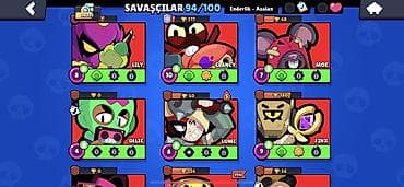 x96 max: Brawl Stars oyun hesabı - Kupa: 30,735 - Dəyərlilər: 94/100 döyüşçü — 8