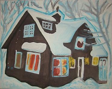 Картина. холст. гуашь