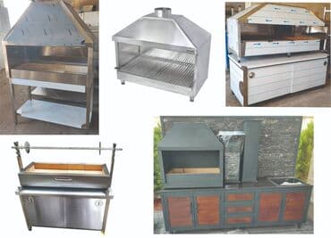 ət çəkən maşinlar: Manqallar.Restoran manqalları Paslanmaz poladdan bütün növ mətbəx — 1