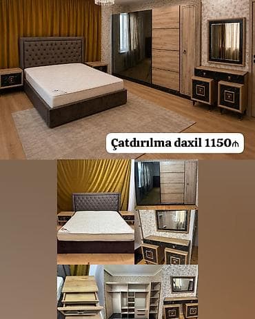 velioglu mebel: Ff99Türkiyə istehsalı yataq dəsti çatdırılma daxil 1150₼. Taxt ölçü — 1