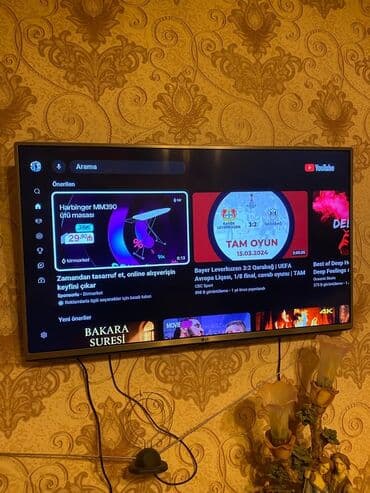 82 ekran smart tv wifi: LG Smart TV – divara montajlı Altlığı ile birlikde - Marka/model: LG — 4
