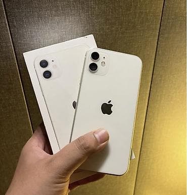 IPhone 11, 128 GB, Ağ, Zəmanət, Simsiz şarj, Face ID