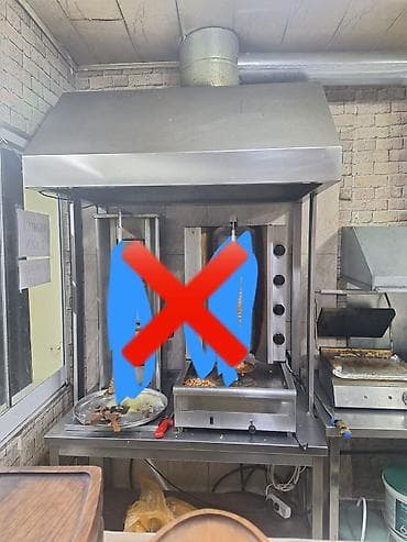 Restoran, kafe avadanlığı: ✔️480 AZN (Yasamal). Dönər üçün Stol + zontik birldikdə satilir — 1