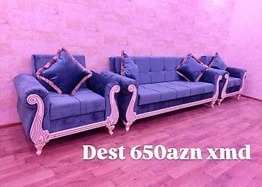 saloglu divan kreslo: Divan-kreslo dəsti - Komplekt: 1 ədəd 3 nəfərlik divan + 2 ədəd — 2