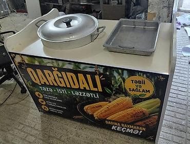 Mağaza avadanlığı: Qarğıdalı satışı üçün mobil piştaxta və avadanlıq seti 220 volt — 1