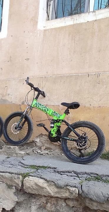 icarə velosiped: Uşaq/yeniyetmə üçün qatlanan dağ velosipedi - Rəng: parlaq yaşıl — 2