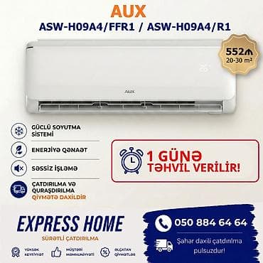 Kondisioner AUX, Yeni, 20-25 kv. m, Split sistem, Kredit yoxdur, Pulsuz quraşdırılma lalafo.az -da Kondisioner AUX, Yeni, 20-25 kv. m, Split sistem, Kredit yoxdur, Pulsuz quraşdırılma