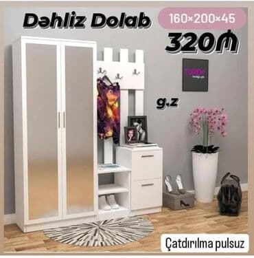 şifaner modelleri: Açılan, 2 qapılı Düz dolab, Dəhliz dolabı — 1