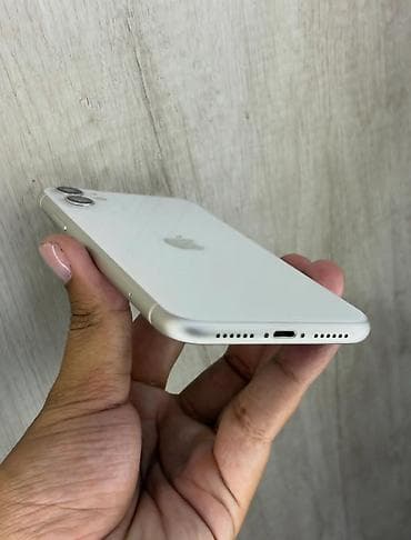 plata iphone: IPhone 11, 128 GB, Ağ, Zəmanət, Kredit, Simsiz şarj — 3