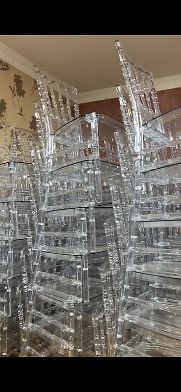 стол стул: Şəffaf “Chiavari” (Tiffany) stulları - Material: yüksək keyfiyyətli — 1