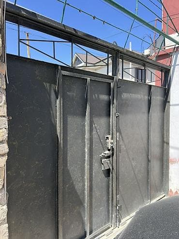 mebel boya: Dəmir Həyət darvazası, Yana açılan, Mexaniki, Qapı ilə, rəng - Qara — 5