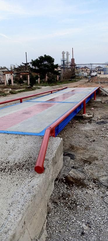 Sənaye avtomobil tərəzisi – modul tipli, üstü beton platformalı -