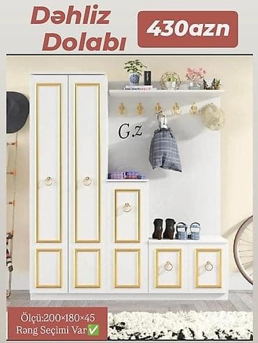 Açılan, 2 qapılı Düz dolab, Dəhliz dolabı