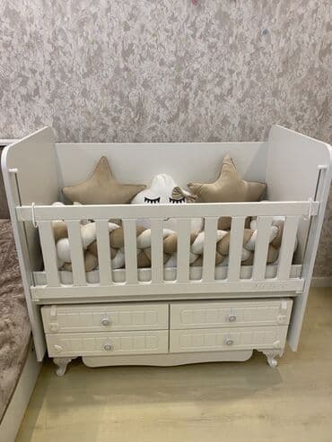 Bağ, çöl mebeli: Oğlan və qız üçün, Dördbucaq, Beşik, Dəst ilə, Matras ilə, Yellənmə mexanizmsiz — 2