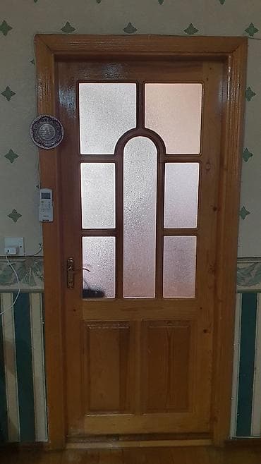 taxtalar: Şüşəli taxta qapı və pəncərə dəsti - Material: təbii ağac (laklı) — 4
