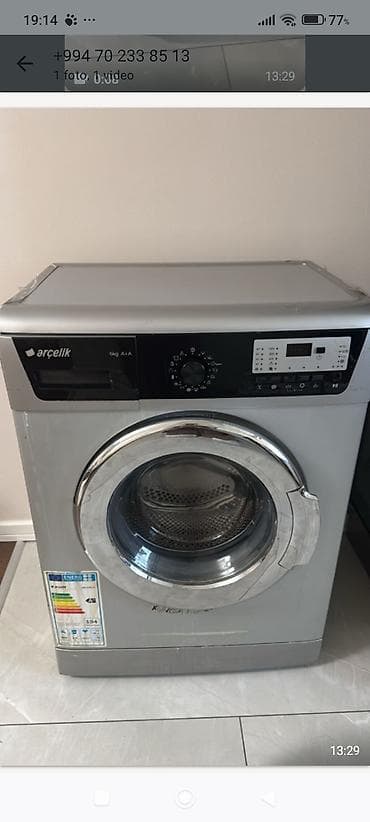 ütü təmiri: Arçelik ön yükləməli paltaryuyan maşın - Yükləmə həcmi: 6 kq - Enerji — 1