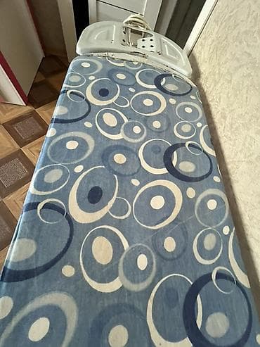 utu stolu skafli: Dəmir stol və qoşma ütü - Geniş səthli ütü stolu: təxminən 120×38 sm — 5