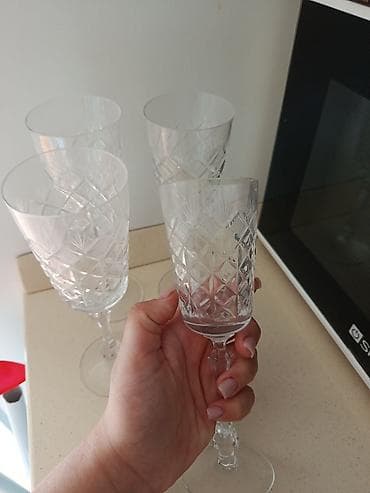 Qədəhlər, Şüşə, 4 ədədli dəst, 200 ml