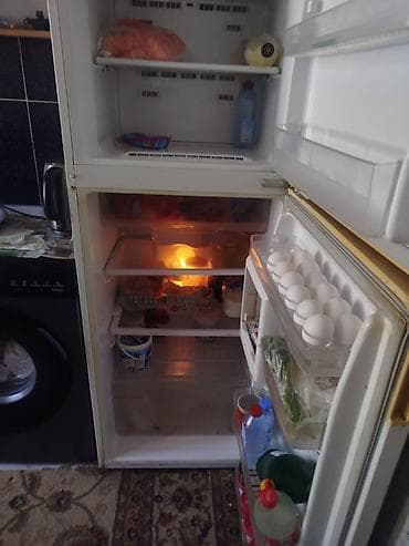 İşlənmiş 2 qapılı Samsung Soyuducu Satılır, rəng - Ağ — 3