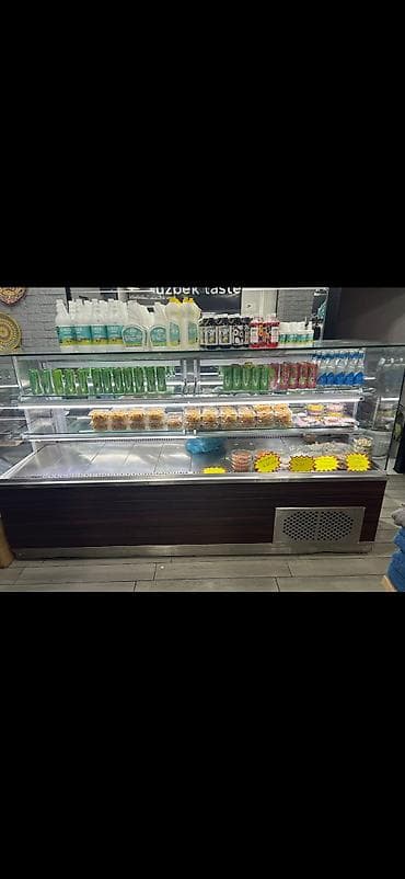 Dərin dondurucular: Vitrin soyuducu satilir. Qiymeti 1500 manat. Eni 80 Uzunu 2.50. Unvan — 1