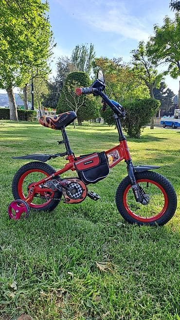 12 dyumlu velosiped: İşlənmiş İki təkərli Uşaq velosipedi Giant, 14", sürətlərin sayı: 1, Pulsuz çatdırılma — 4