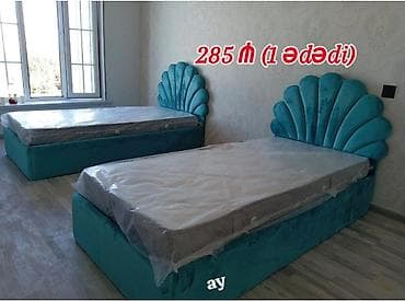 Təknəfərlik çarpayı, Bazalı, Matras ilə, Siyirməsiz