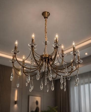 sam: Çılçıraq, 6 lampa, Metal — 2