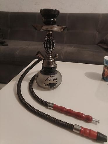 ag gumus: Mini nərgilə (şüşə-qədəhli, metal gövdəli) - Kompakt ölçülü masaüstü — 2