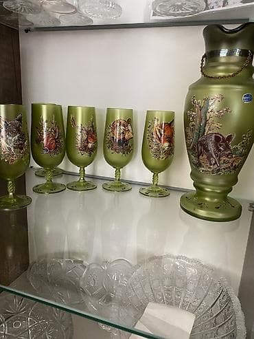 maral basi: Bohemia Glass dəsti – Çexiya istehsalı - Material: orijinal Bohemia — 1
