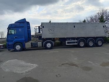 t82 traktor: Mercedes-Benz Axıor 1843 + Wielton damper yarımqoşqusı - Traktor — 2