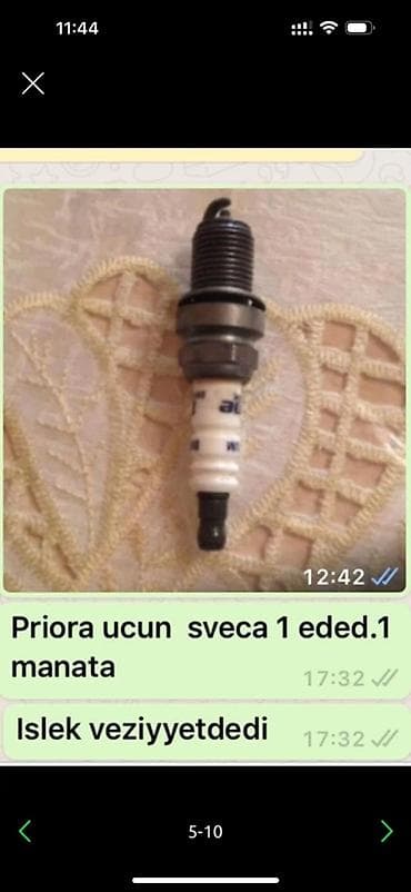 Avtomobil hissələri paketi - Lada Priora üçün şam (sveça) – 1 ədəd
