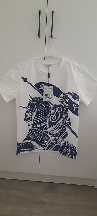 ağ futbolka: Futbolka, Burberry, S, rəng - Ağ — 2