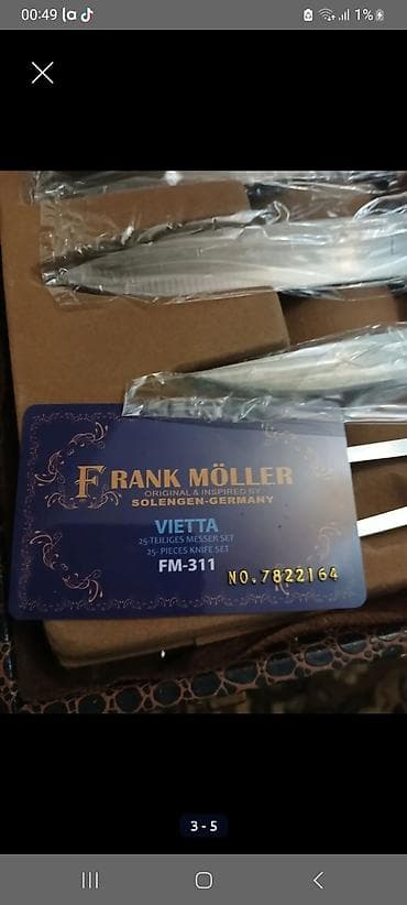 Столовые приборы: Frank Möller “Vietta” bıçaq dəsti – FM-311 (25 hissə) Peşəkar mətbəx — 4